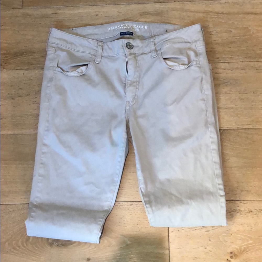 American Eagle Khaki/Tan Jeggings